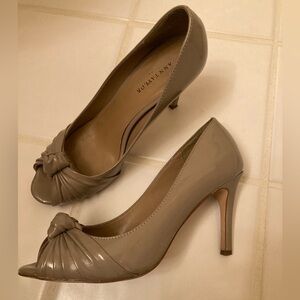 Ann Taylor Nude Peep Toe Heels